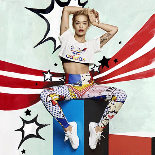 Rita Ora voor Adidas. Gedurfde sportkleding!